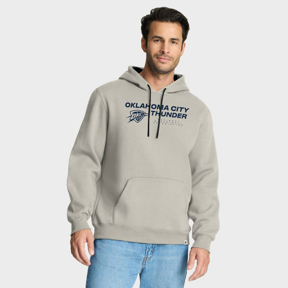 Oklahoma City Thunder Crossover Collection Blocked Shot Premium Pullover Hoodie - Off White | Fanatics for sale
