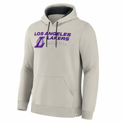 Los Angeles Lakers Crossover Collection Blocked Shot Premium Pullover Hoodie - Off White | Fanatics for sale
