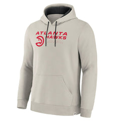 Atlanta Hawks Crossover Collection Blocked Shot Premium Pullover Hoodie - Off White | Fanatics sale