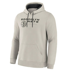 Brooklyn Nets Crossover Collection Blocked Shot Premium Pullover Hoodie - Off White | Fanatics outlet