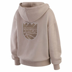 Sacramento Kings WEAR by Erin Andrews Women's Washed Pullover Crewdie - Tan on sale