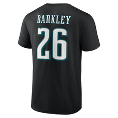 Saquon Barkley Philadelphia Eagles Icon Name & Number - Black online
