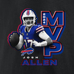 Josh Allen Buffalo Bills 2024 NFL MVP T-Shirt - Black on sale