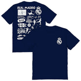 Real Madrid Vive La Fete Women's Impressions Artwork T-Shirt - Navy outlet