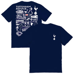 Tottenham Hotspur Vive La Fete Women's Impressions Artwork T-Shirt - Navy shop