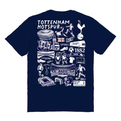 Tottenham Hotspur Vive La Fete Women's Impressions Artwork T-Shirt - Navy shop