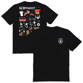 Germany National Team Vive La Fete Women's Impressions Artwork T-Shirt - Black online