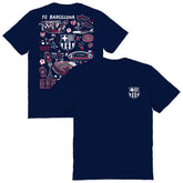 Barcelona Vive La Fete Women's Impressions Artwork T-Shirt - Navy discount