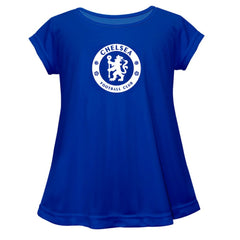 Chelsea Vive La Fete Girls Youth Color Badge A-Line Top - Blue outlet