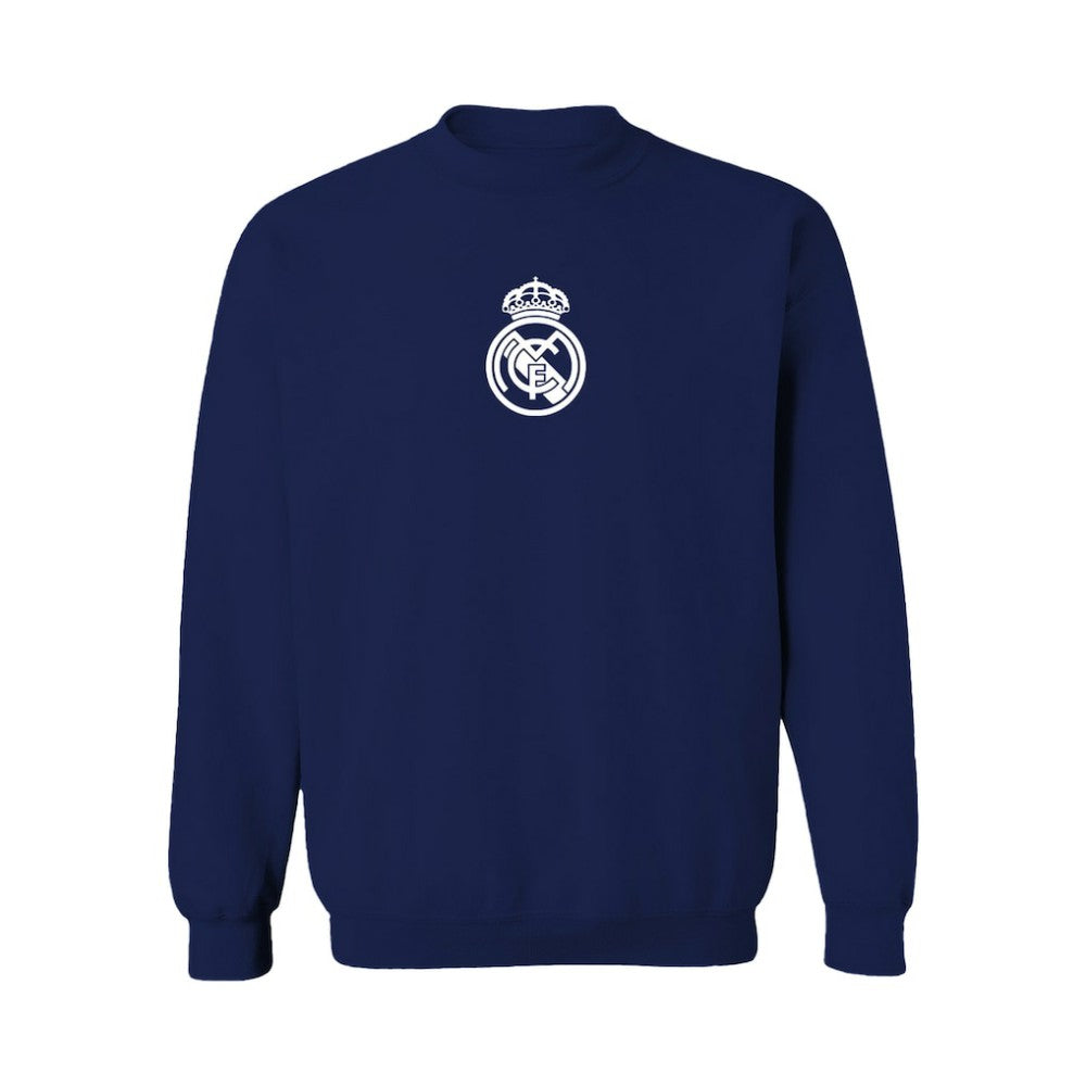Real Madrid Vive La Fete Women's Color Badge Pullover Sweatshirt - Navy cheap