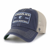 Memphis Grizzlies '47 Wabash Patch Clean Up Adjustable Hat - Navy/Tan | 47 brand for sale