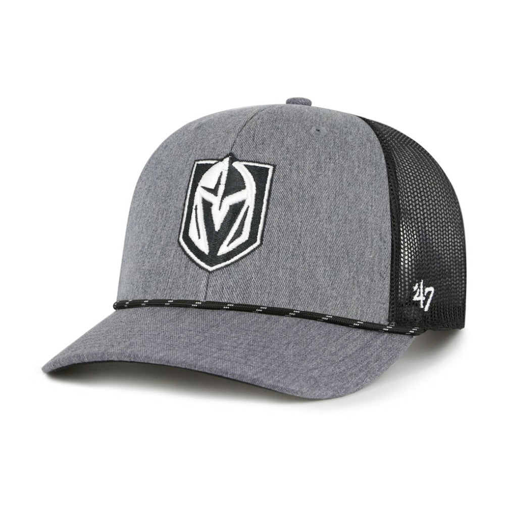 Vegas Golden Knights '47 Carbon Rope Trucker Adjustable Hat Gray