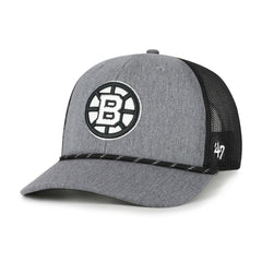 Boston Bruins '47 Carbon Rope Trucker Adjustable Hat Gray