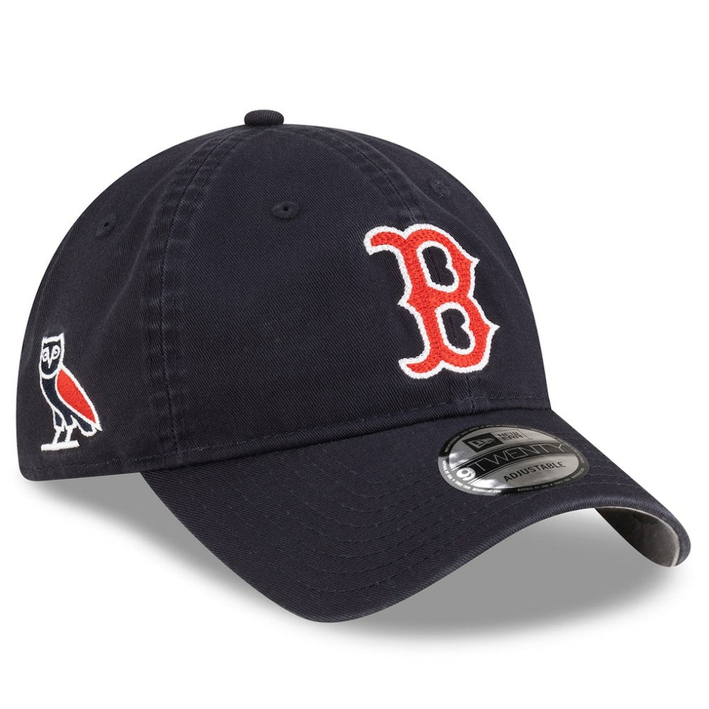 Boston Red Sox OVO x Washed 9TWENTY Adjustable Hat - Navy | New Era