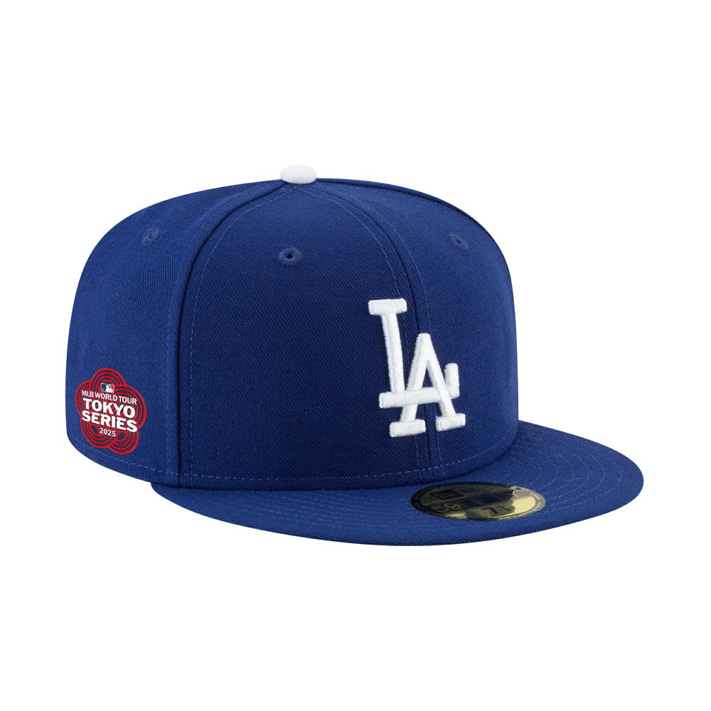 Los Angeles Dodgers 2025 MLB World Tour: Tokyo Series Side Patch 59FIFTY Fitted Hat - Royal | New Era