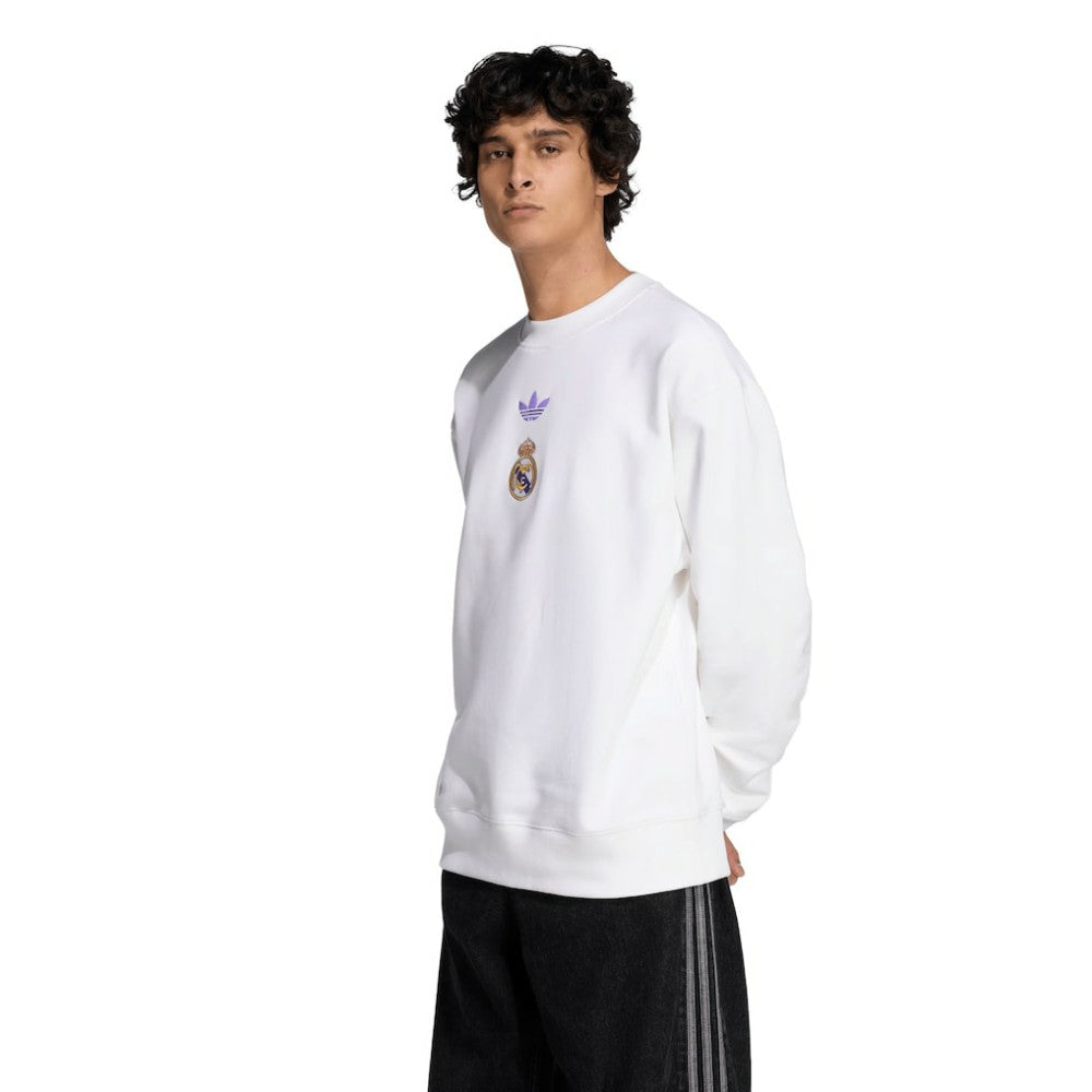 Real Madrid Lifestyler Sweatshirt - White | Adidas outlet