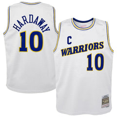 Tim Hardaway Golden State Warriors Youth 1990-91 Hardwood Classics Swingman Throwback Home Jersey sale - White | Mitchell & Ness on sale