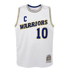 Tim Hardaway Golden State Warriors Youth 1990-91 Hardwood Classics Swingman Throwback Home Jersey sale - White | Mitchell & Ness on sale