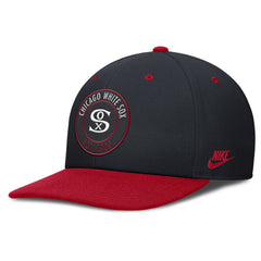Chicago White Sox Cooperstown Collection Pro Dri-FIT Snapback Hat - Navy/Red | Nike