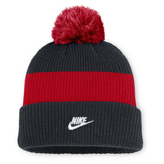 Chicago White Sox Cooperstown Collection Peak Standard Cuffed Knit Hat with Pom - Navy/Red | Nike