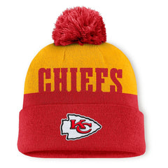 Kansas City Chiefs Punter Cuffed Knit Hat with Pom - Red online