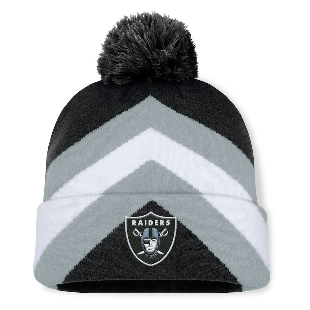Las Vegas Raiders Women's Cornerback Cuffed Knit Hat with Pom - Black online