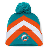 Miami Dolphins Women's Cornerback Cuffed Knit Hat with Pom - Aqua outlet