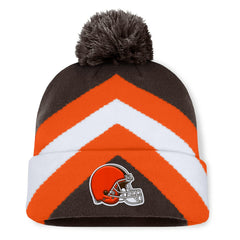 Cleveland Browns Women's Cornerback Cuffed Knit Hat with Pom - Brown discount