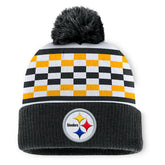 Pittsburgh Steelers Women's End Zone Cuffed Knit Hat with Pom - Black discount