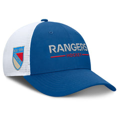 New York Rangers Fanatics Centennial Authentic Pro Structured Trucker Adjustable Hat Blue/White