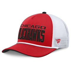 Chicago Blackhawks Fanatics Centennial Foam Front Adjustable Trucker Hat Red/White