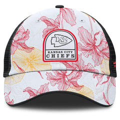 Kansas City Chiefs Tropical Adjustable Trucker Hat - White/Black sale