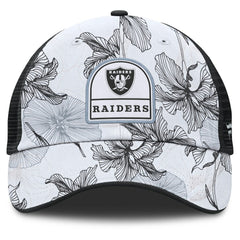 Las Vegas Raiders Tropical Adjustable Trucker Hat - White/Black sale