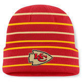 Kansas City Chiefs Throwback Yard Lines Cuffed Knit Hat - Red outlet