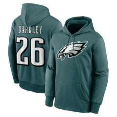 Saquon Barkley Philadelphia Eagles Player Name & Number Therma Hoodie - Midnight Green | Nike cheap
