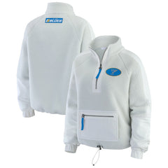 St. Louis Blues WEAR by Erin Andrews Women's Polar Fleece Quarter-Zip Jacket Gray