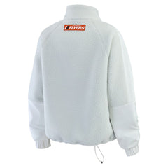 Philadelphia Flyers WEAR by Erin Andrews Women's Polar Fleece Quarter-Zip Jacket Gray
