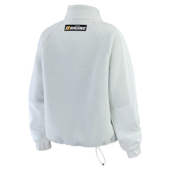 Boston Bruins WEAR by Erin Andrews Women's Polar Fleece Quarter-Zip Jacket Gray
