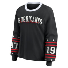 Carolina Hurricanes WEAR by Erin Andrews Women's Long-Sleeve Sport T-Shirt Black