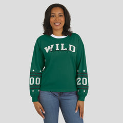 Minnesota Wild WEAR by Erin Andrews Women's Long-Sleeve Sport T-Shirt Green