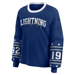 Tampa Bay Lightning WEAR by Erin Andrews Women's Long-Sleeve Sport T-Shirt Blue