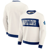 Toronto Maple Leafs Darius Rucker Collection by Fanatics Colorblock Pullover Sweatshirt Cream