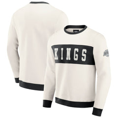 Los Angeles Kings Darius Rucker Collection by Fanatics Colorblock Pullover Sweatshirt Cream
