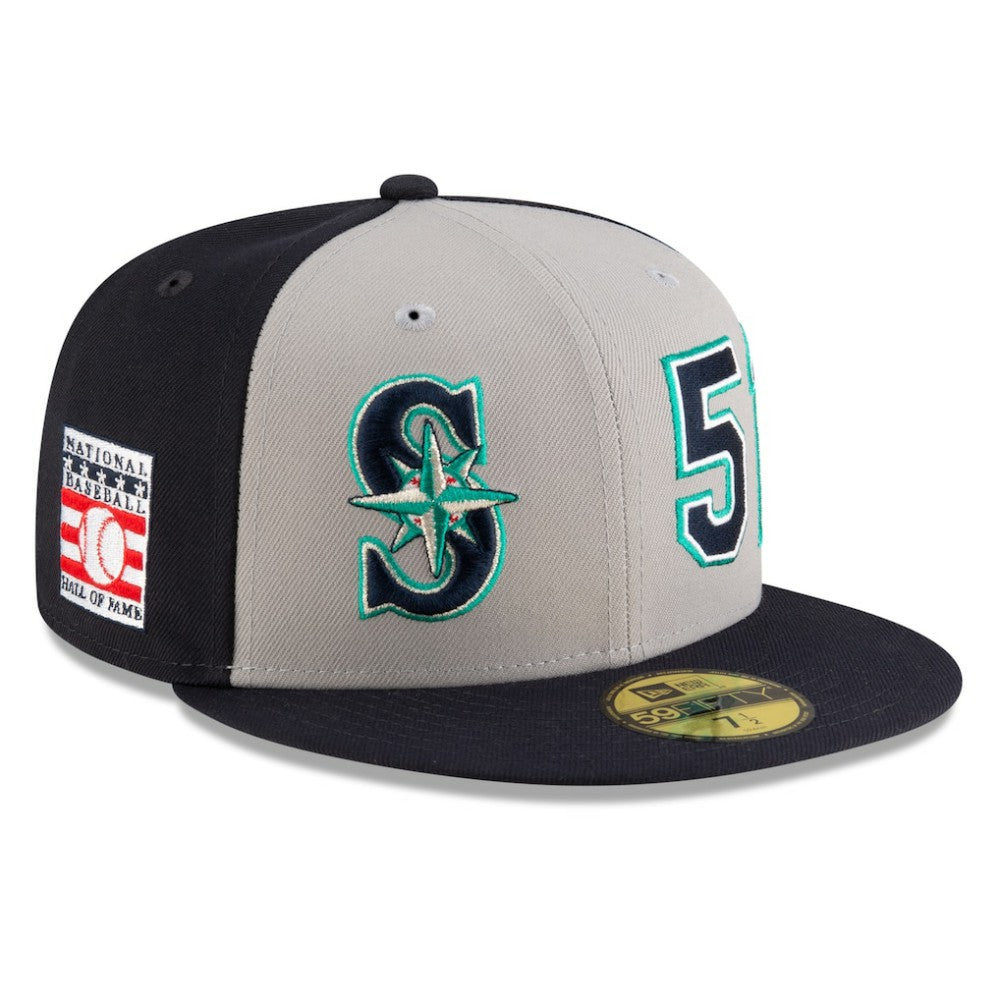 Ichiro Suzuki Seattle Mariners 2025 Baseball Hall of Fame 59FIFTY Fitted Hat - Navy/Gray | New Era