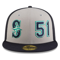 Ichiro Suzuki Seattle Mariners 2025 Baseball Hall of Fame 59FIFTY Fitted Hat - Navy/Gray | New Era