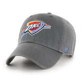 Oklahoma City Thunder '47 Core Logo Clean Up Adjustable Hat - Charcoal | 47 brand online