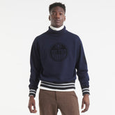 Edmonton Oilers Todd Snyder by Fanatics Relaxed Canadian Fleece Turtleneck Navy