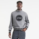 Utah Mammoth Todd Snyder by Fanatics Relaxed Canadian Fleece Turtleneck Dark Heather Gray