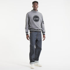 Utah Mammoth Todd Snyder by Fanatics Relaxed Canadian Fleece Turtleneck Dark Heather Gray