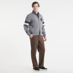 Vancouver Canucks Todd Snyder by Fanatics Full-Zip Fleece Dark Heather Gray
